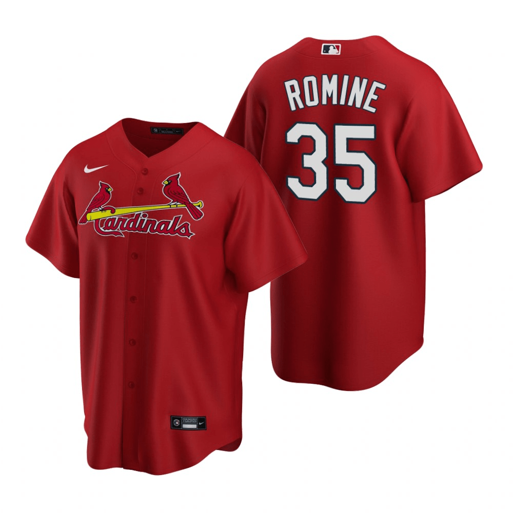 Austin Romine St. Louis Cardinals Alternate Red Baseball Player Jersey