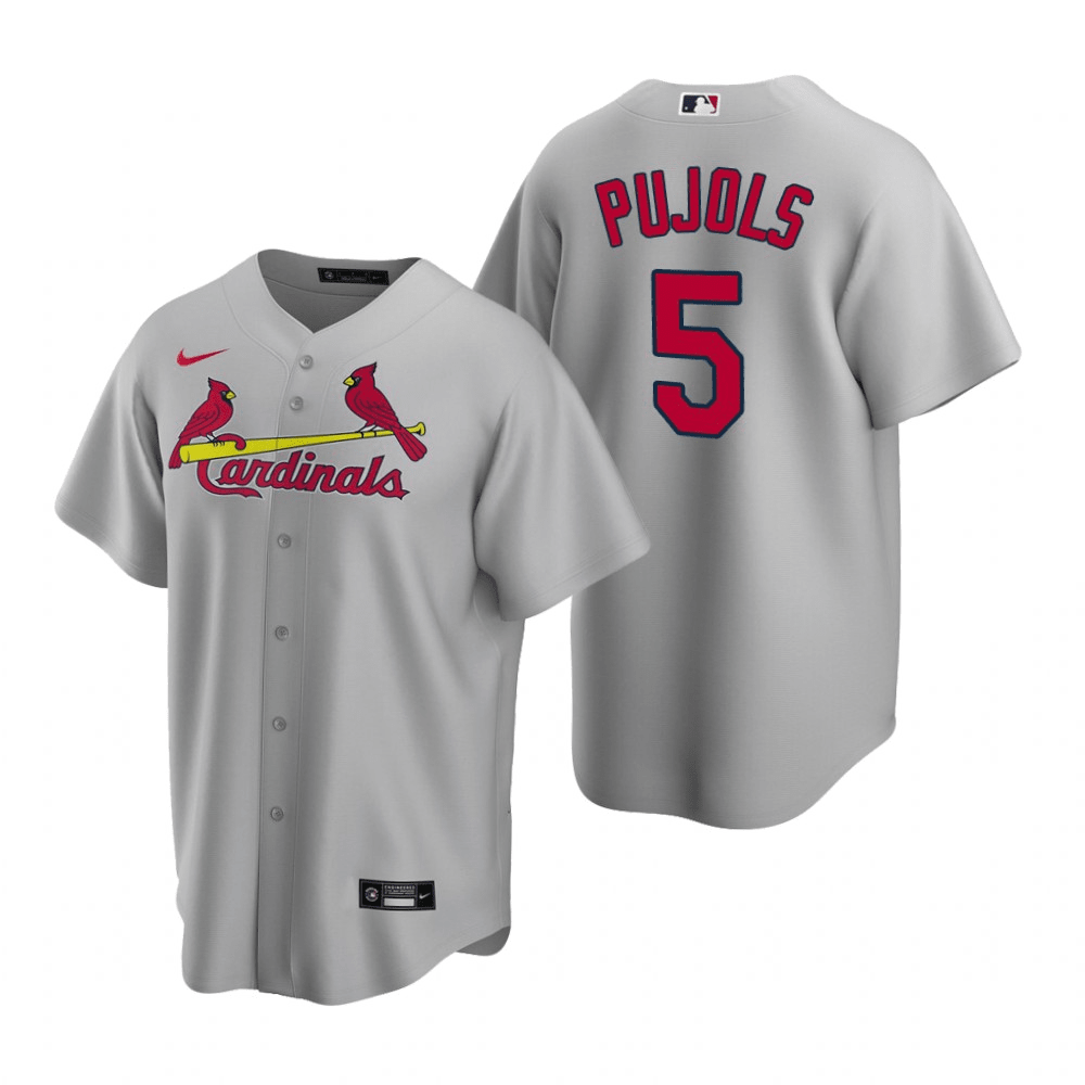 Albert Pujols St. Louis Cardinals Road Gray Baseball Player Jersey