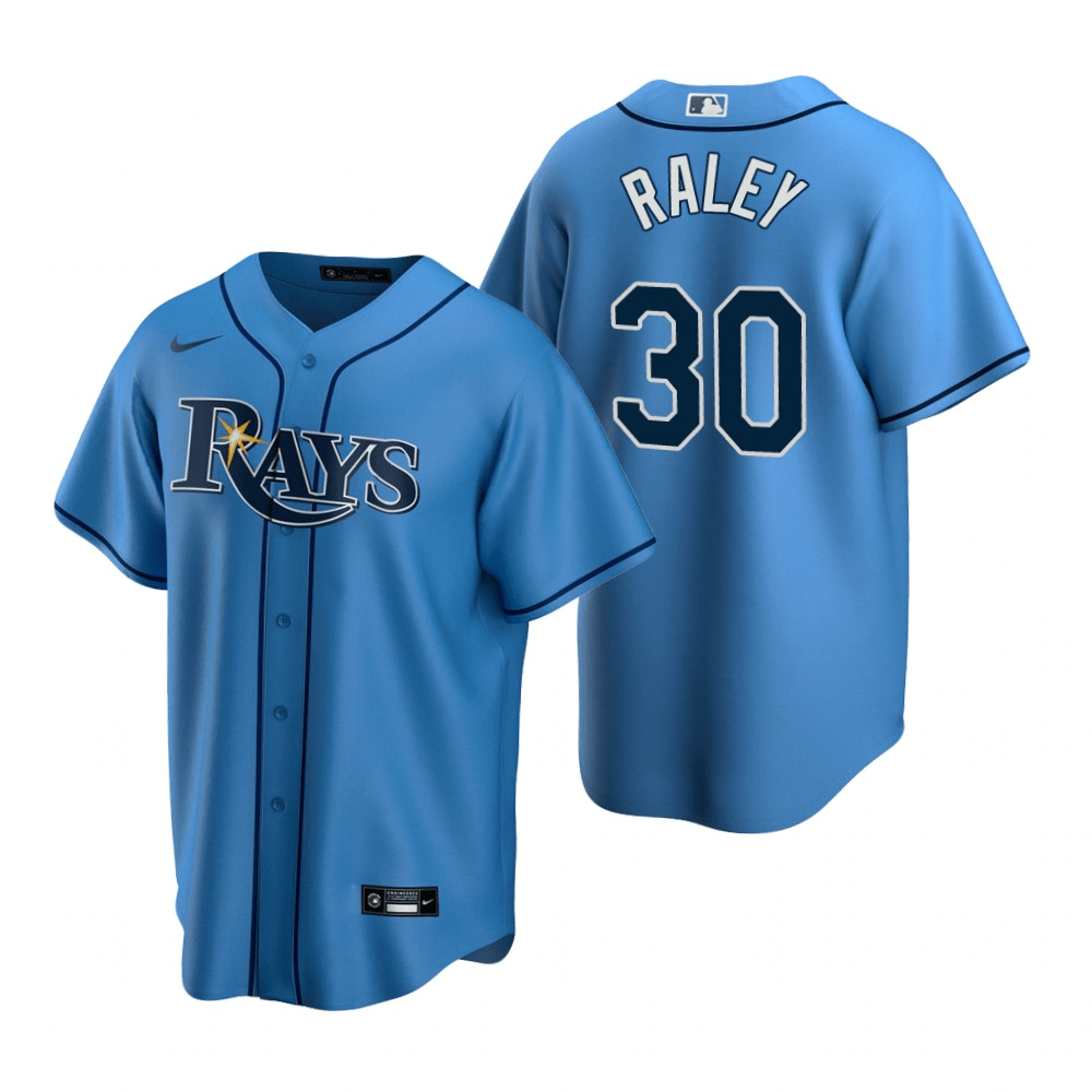 Brooks Raley Tampa Bay Rays Alternate Blue Baseball Player Jersey
