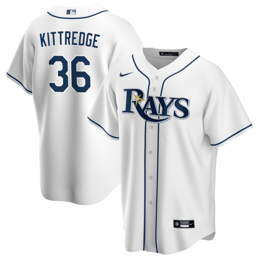 Andrew Kittredge Tampa Bay Rays Home White Baseball Player Jersey