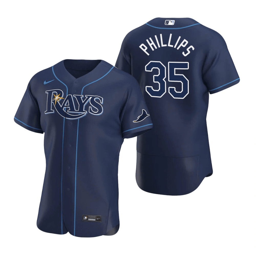 Brett Phillips Tampa Bay Rays Alternate Navy Baseball Player Jersey