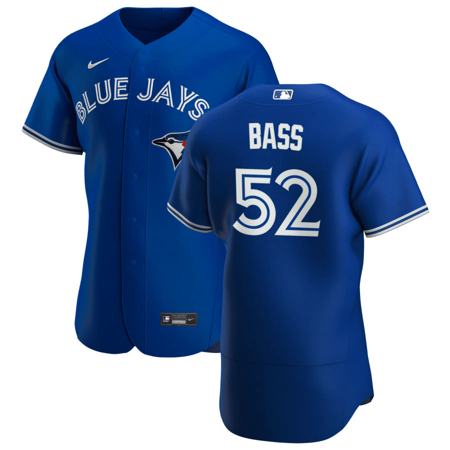 Anthony Bass Toronto Blue Jays Alternate Royal Baseball Player Jersey