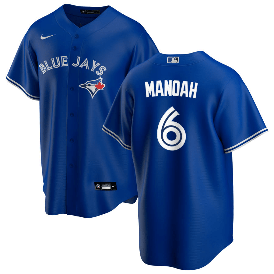 Alek Manoah Toronto Blue Jays Alternate Royal Baseball Player Jersey