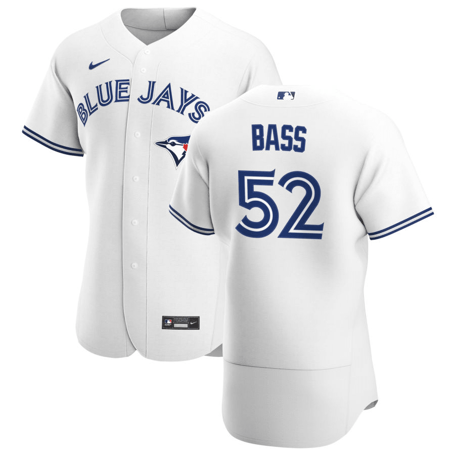 Anthony Bass Toronto Blue Jays Home White Baseball Player Jersey