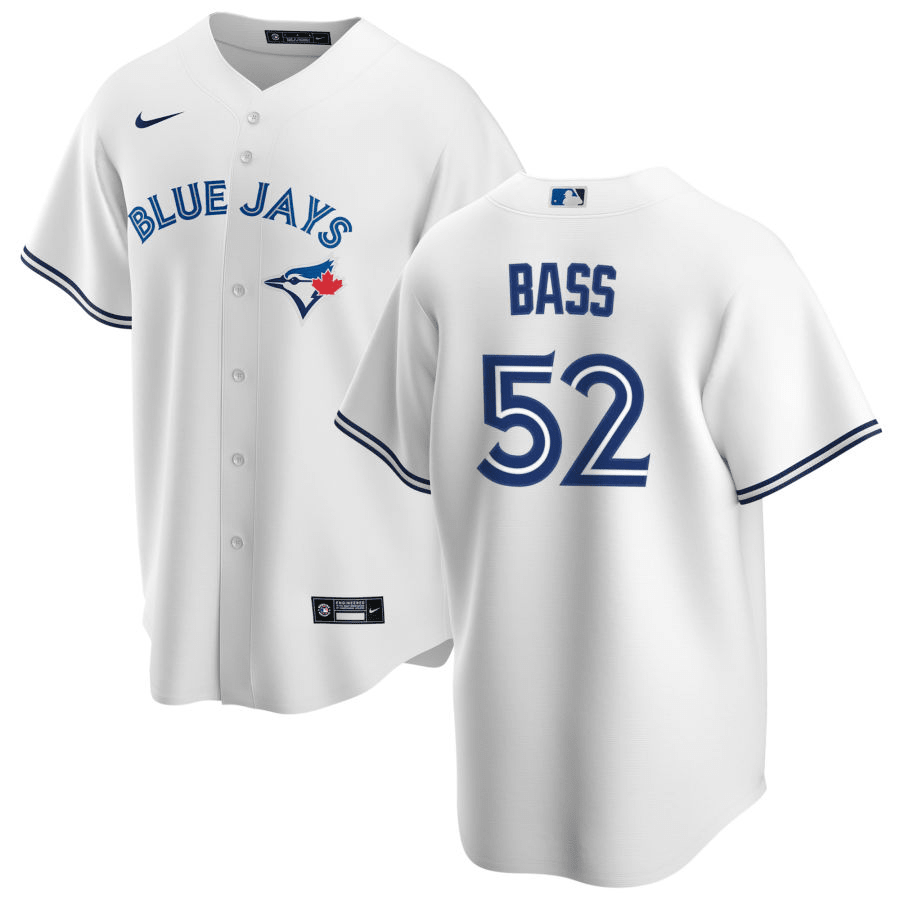 Anthony Bass Toronto Blue Jays Home White Baseball Player Jersey