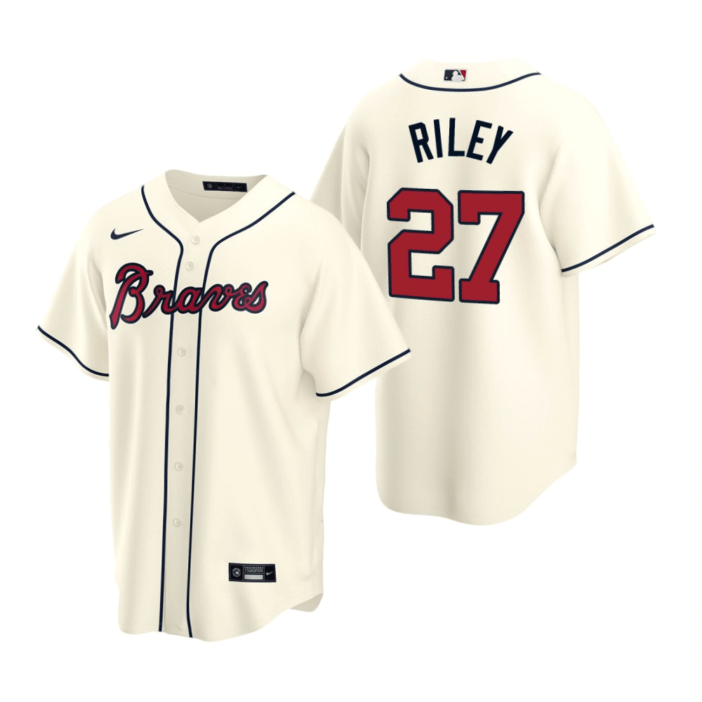 Austin Riley Atlanta Braves Alternate Cream Baseball Player Jersey