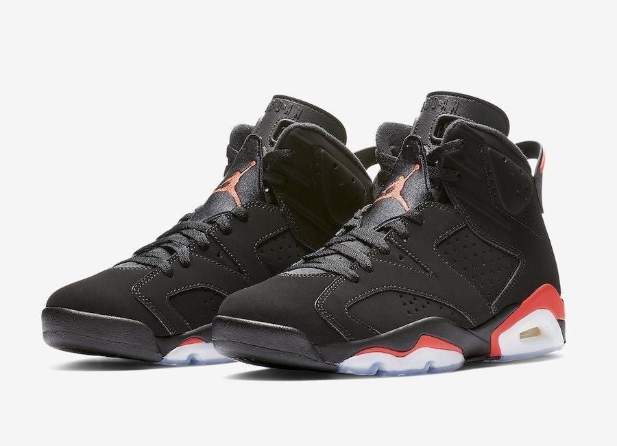 Men's Air Jordan 6 Black Infrared Shoes