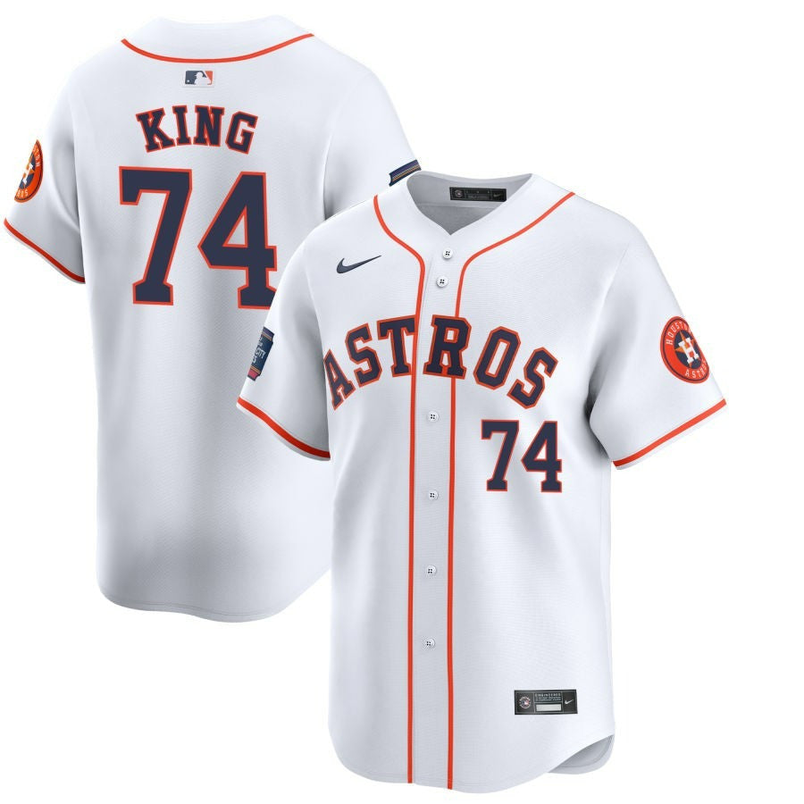 Bryan King Houston Astros 2024 MLB World Tour Mexico City Series Home Limited Pick-A-Player White Jersey