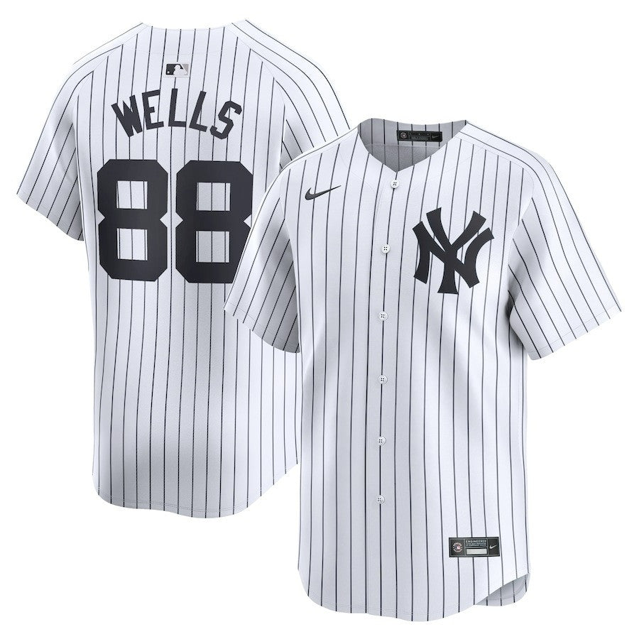 Austin Wells New York Yankees 2024 White Home Limited Player Jersey
