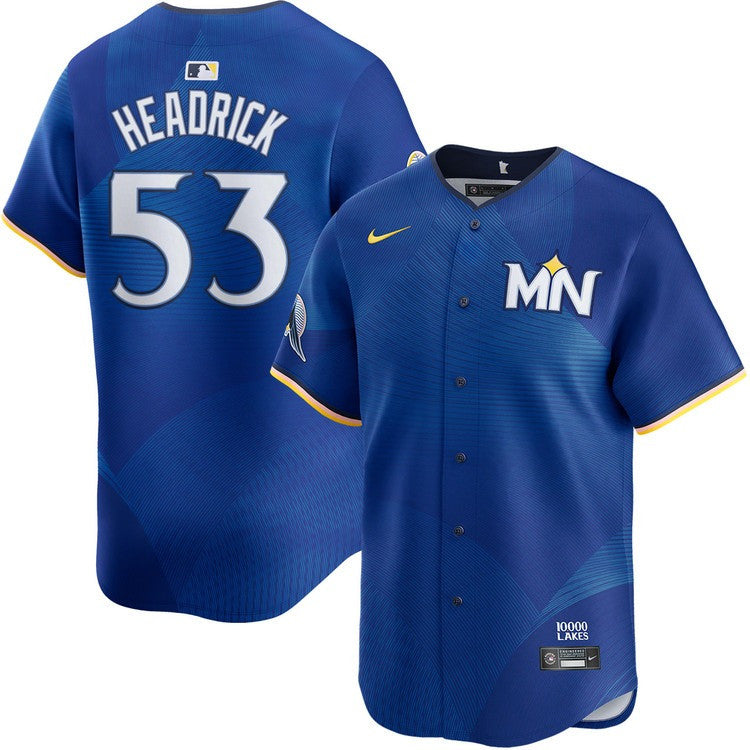 Brent Headrick Minnesota Twins Royal 2024 City Connect Limited Jersey