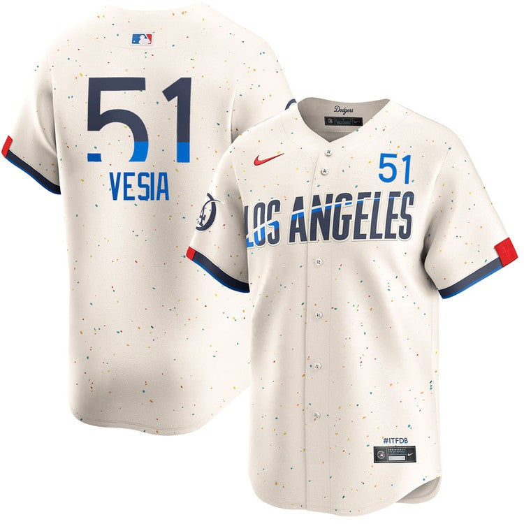 Alex Vesia Los Angeles Dodgers 2024 Cream City Connect Limited Player Jersey