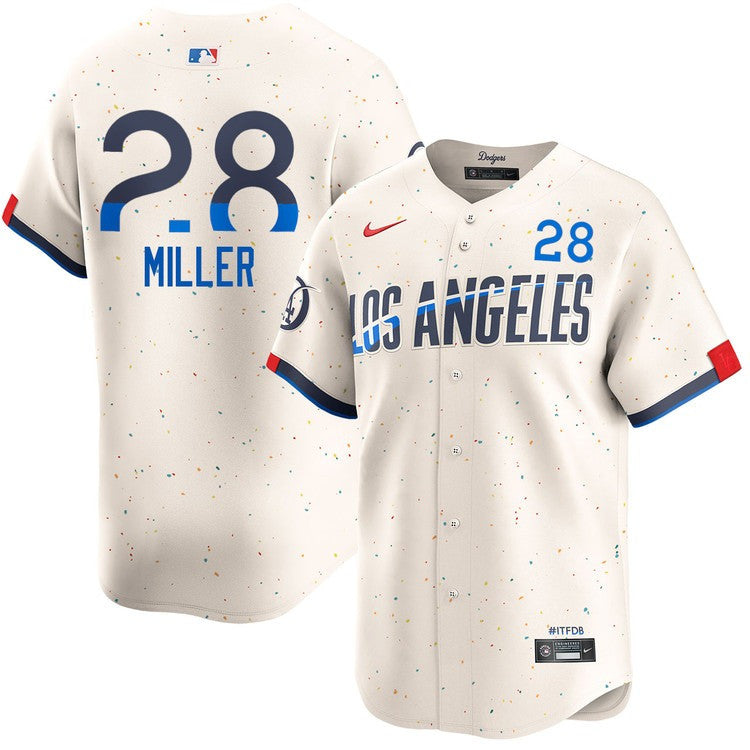 Bobby Miller Los Angeles Dodgers 2024 Cream City Connect Limited Player Jersey