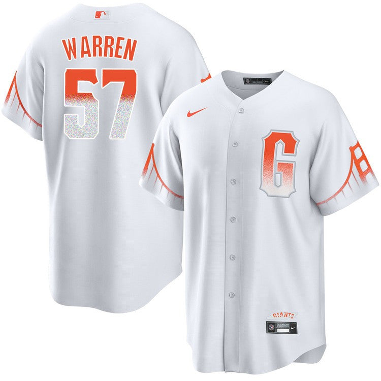 Austin Warren San Francisco Giants 2024 City Connect White Jersey