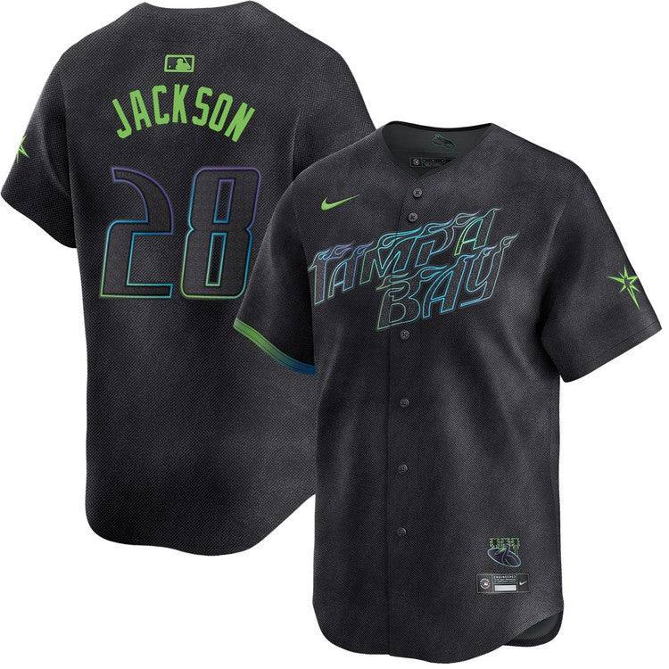Alex Jackson Tampa Bay Rays 2024 Charcoal City Connect Limited Player Jersey