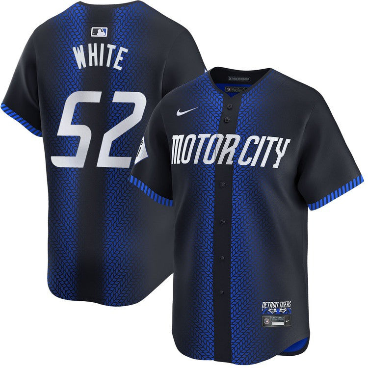 Brendan White Detroit Tigers 2024 City Connect Limited Navy Jersey