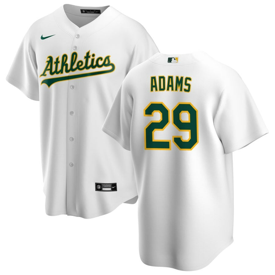 Austin Adams Oakland Athletics 2024 Home Replica White Jersey