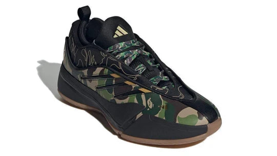 Men's Adidas x A Bathing Ape Dame 9 'Core Black Camo' Shoes