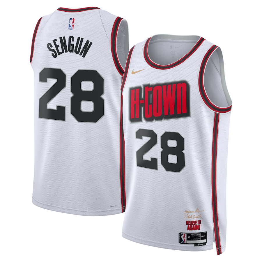 Alperen Sengun Houston Rockets 2024-2025 City Edition Swingman White Jersey