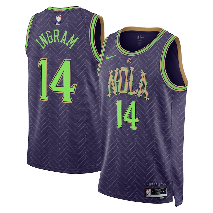 Brandon Ingram New Orleans Pelicans 2024-2025 City Edition Swingman Purple Jersey