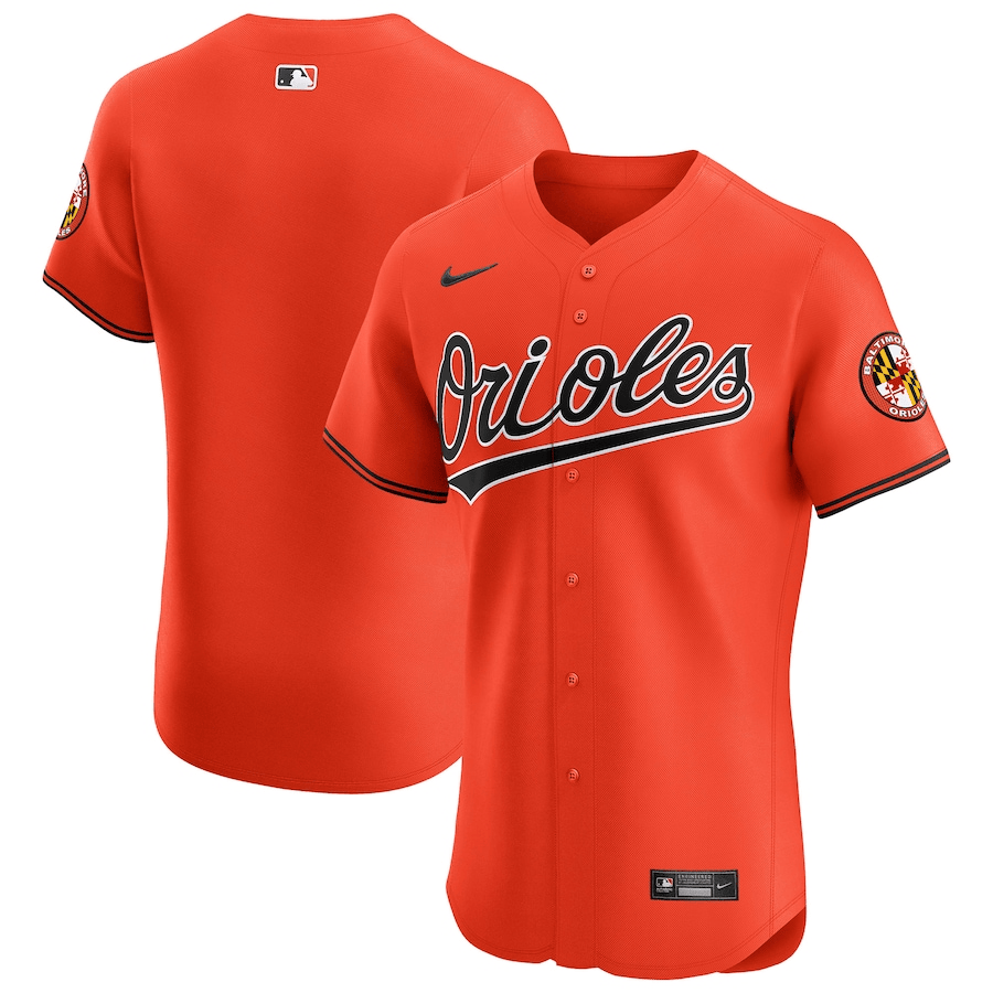 Baltimore Orioles 2024-2025 Alternate Vapor Premier Elite Patch Orange Jersey