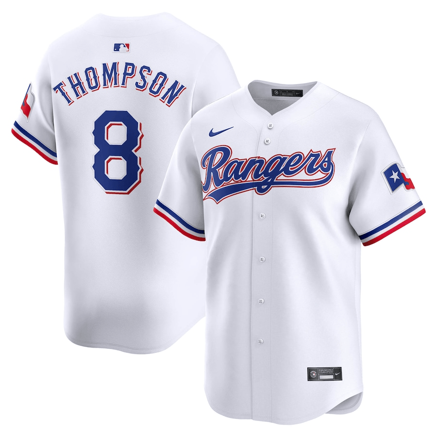 Bubba Thompson Texas Rangers 2024-2025 Home Limited Player White Jersey