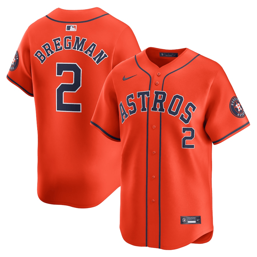 Alex Bregman Houston Astros 2024-2025 Alternate Limited Player Orange Jersey