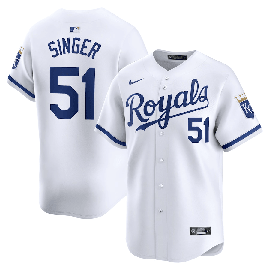 Brady Singer Kansas City Royals 2024-2025 Home Limited White Jersey