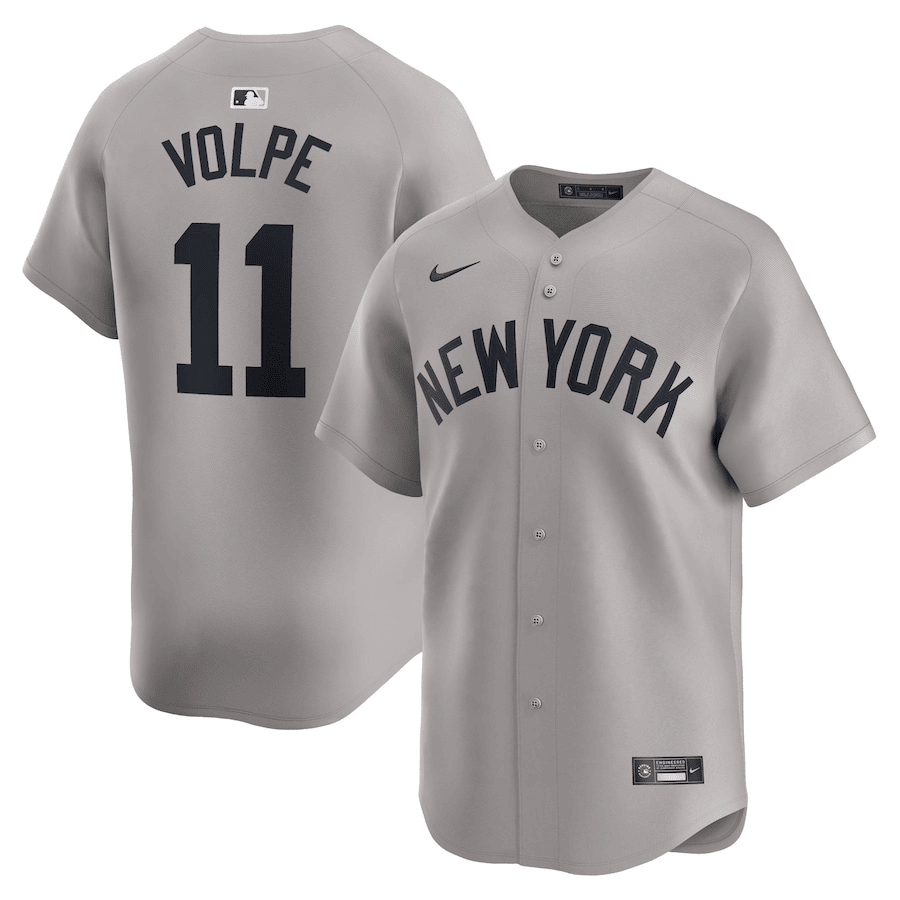 Anthony Volpe New York Yankees 2024-2025 Away Limited Player Gray Jersey