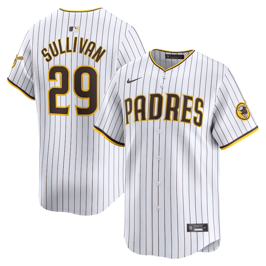 Brett Sullivan San Diego Padres 2024-2025 Home Limited White Jersey