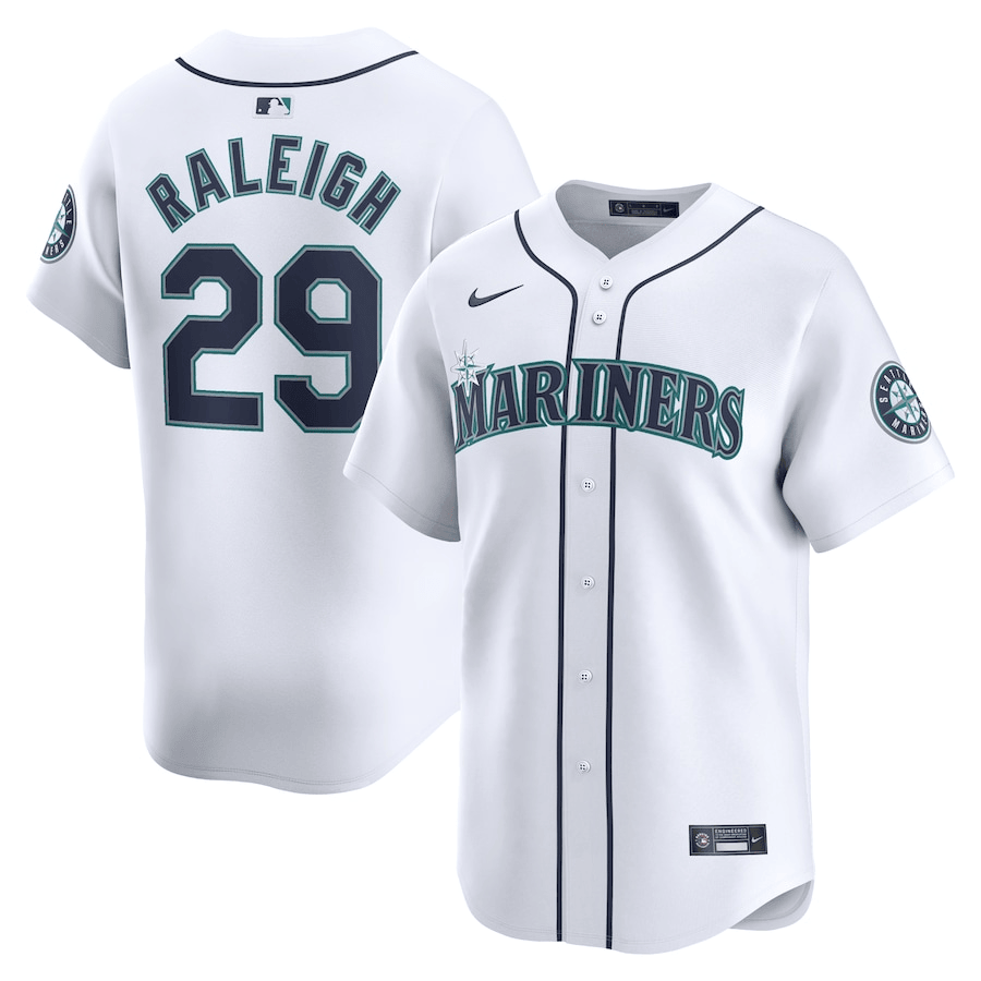 Cal Raleigh Seattle Mariners 2024-2025 Home Limited Player White Jersey