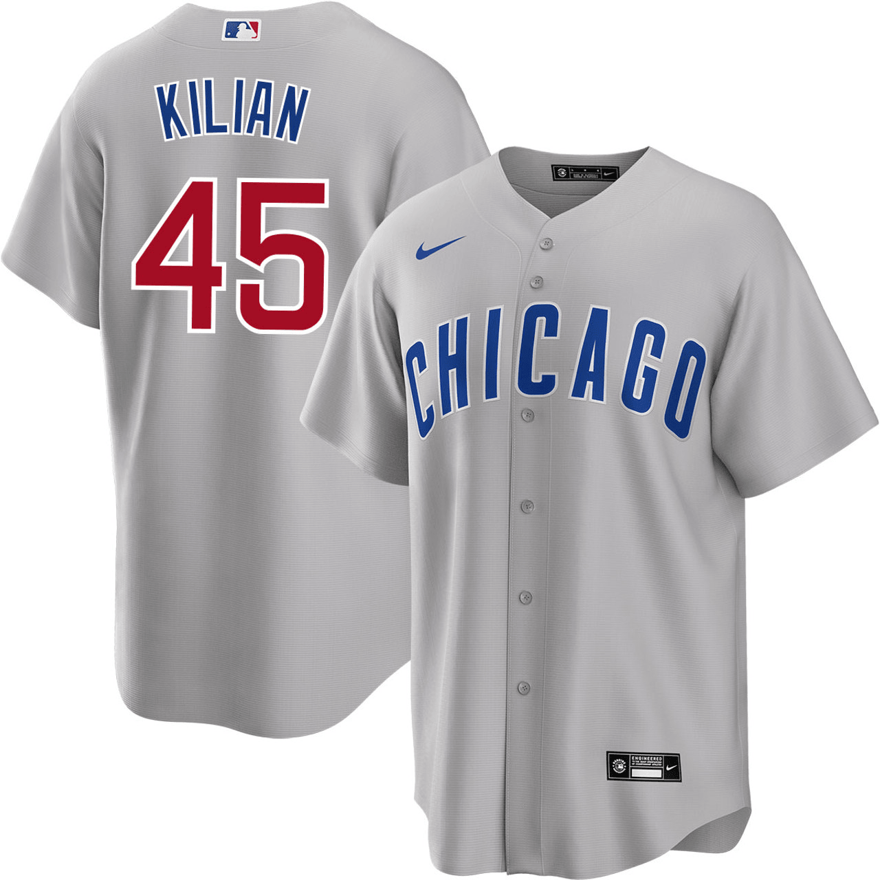 Caleb Kilian Chicago Cubs 2024-2025 Road Gray Jersey