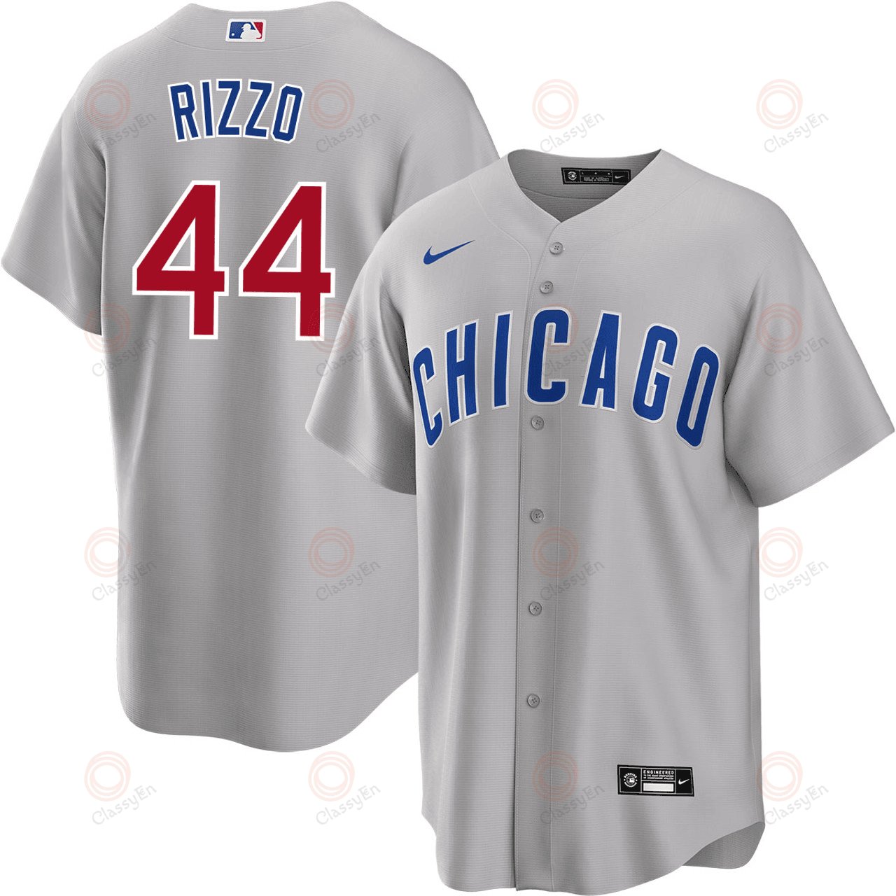 Anthony Rizzo Chicago Cubs 2024-2025 Road Gray Jersey