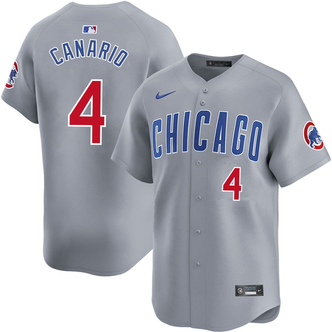 Alexander Canario Chicago Cubs 2024-2025 Road Limited Gray Jersey