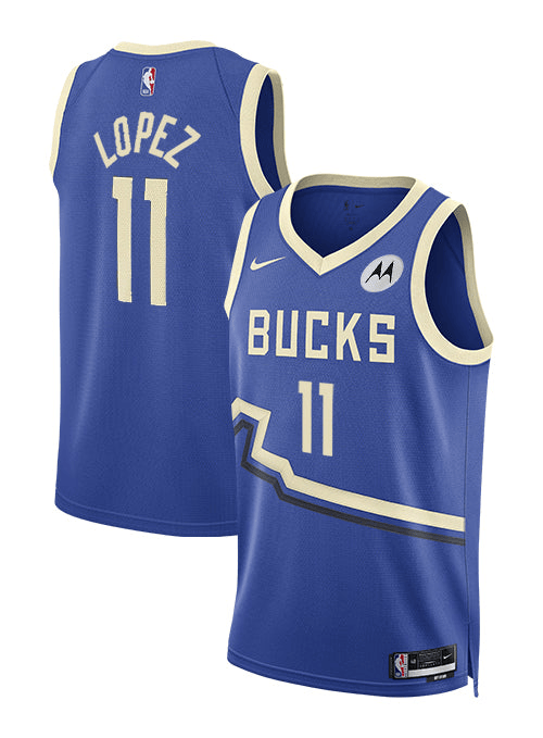 Brook Lopez Milwaukee Bucks 2024-25 City Edition Swingman Jersey