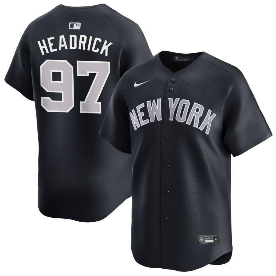 Brent Headrick New York Yankees 2025 Alternate Limited Player Jersey - Black