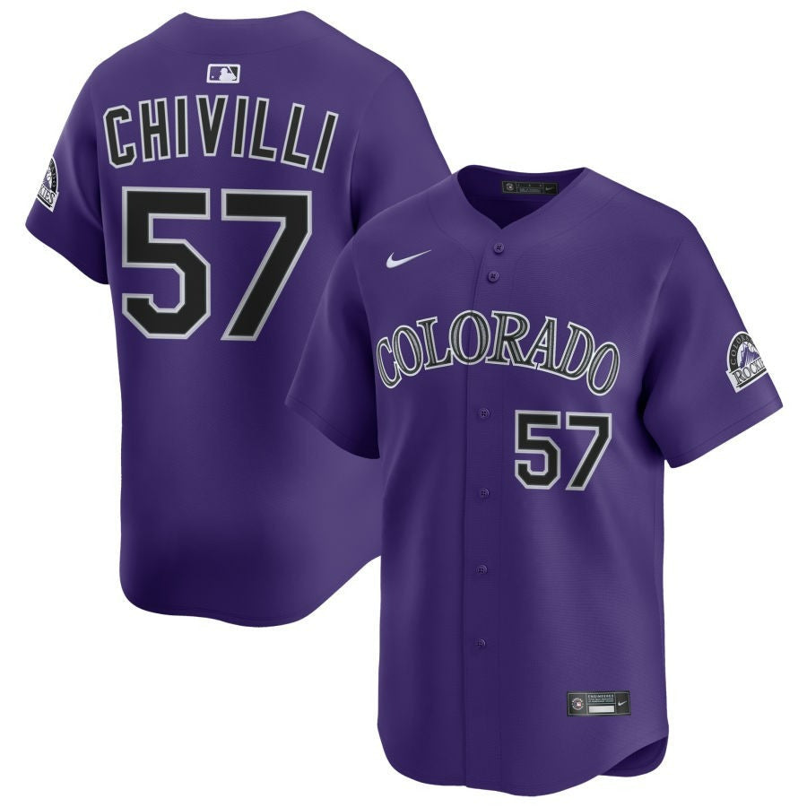 Angel Chivilli Colorado Rockies 2025 Alternate Limited Jersey - Purple