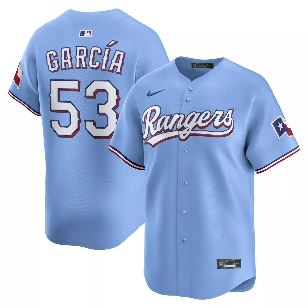 Adolis Garcia Texas Rangers 2025 Alternate MLB Limited Jersey - Light Blue