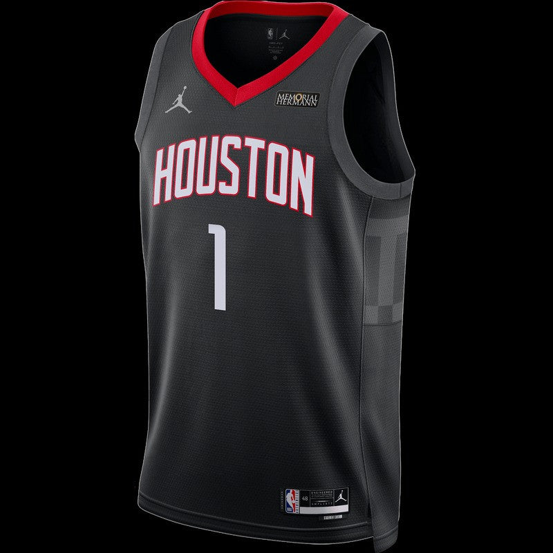 Amen Thompson Houston Rockets 2025 Statement Edition Swingman Jersey - Black