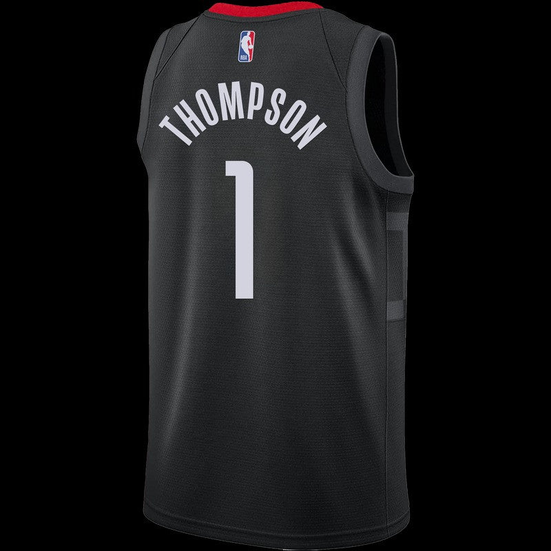 Amen Thompson Houston Rockets 2025 Statement Edition Swingman Jersey - Black