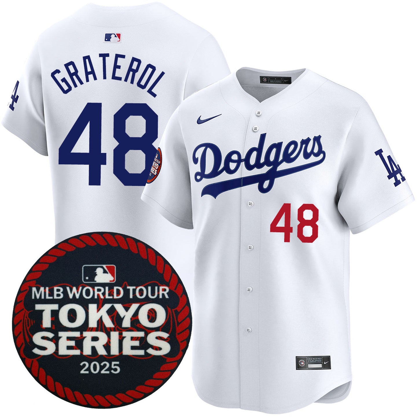 Brusdar Graterol Los Angeles Dodgers 2025 Home Tokyo Series Jersey - White