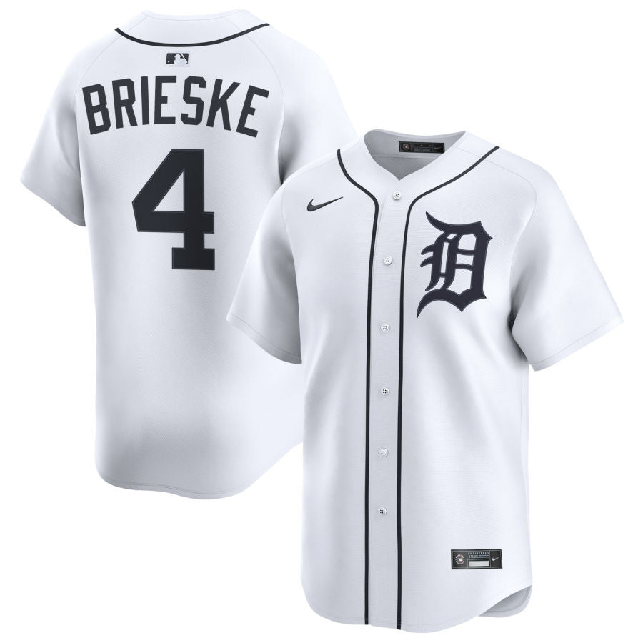 Beau Brieske Detroit Tigers 2025 Home Limited Jersey - White