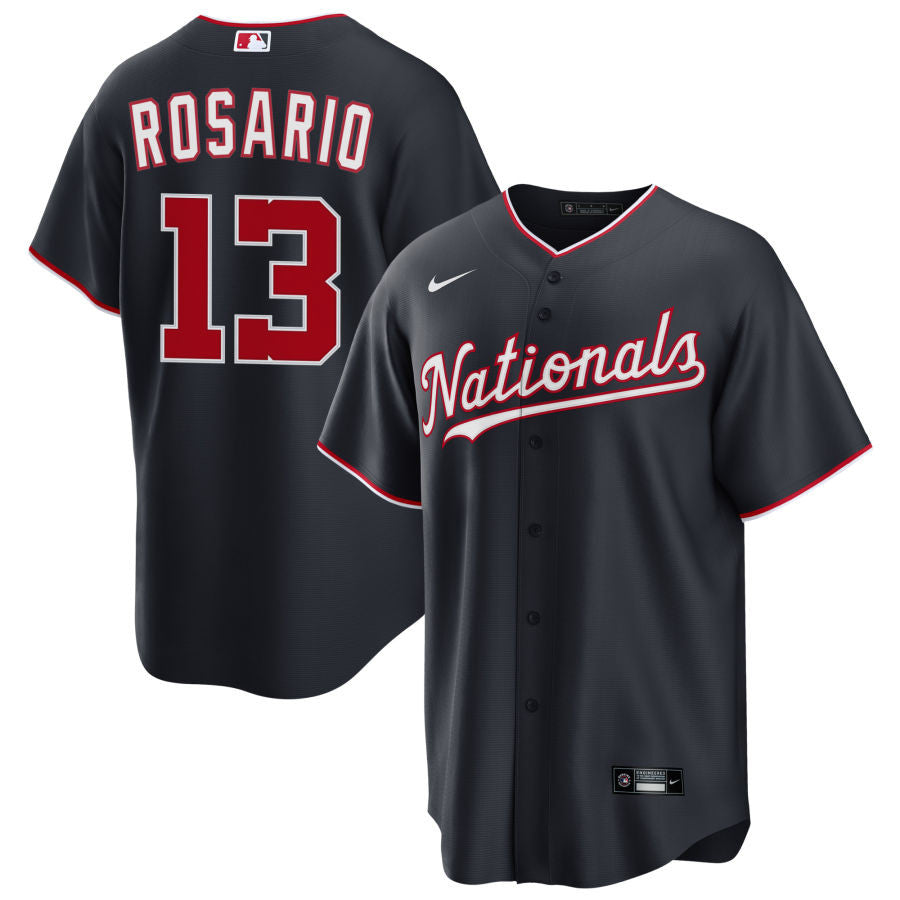 Amed Rosario Washington Nationals 2025 Alternate Jersey - Navy