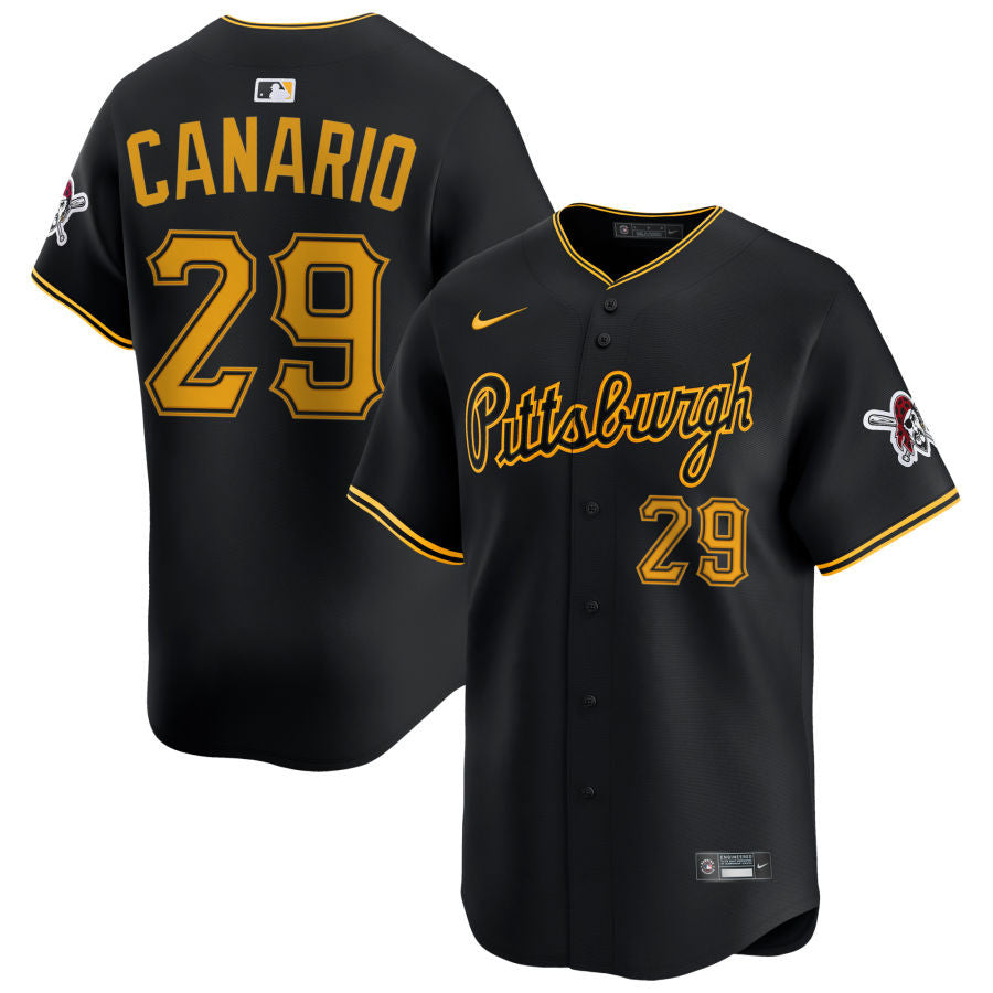 Alexander Canario Pittsburgh Pirates 2025 Alternate Limited Jersey - Black