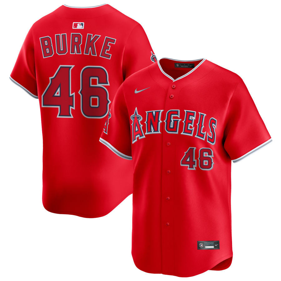 Brock Burke Los Angeles Angels 2025 Alternate Limited Jersey - Red