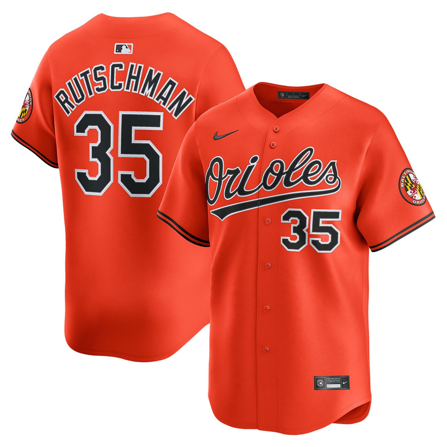 Adley Rutschman Baltimore Orioles 2025 Alternate Limited Jersey - Orange