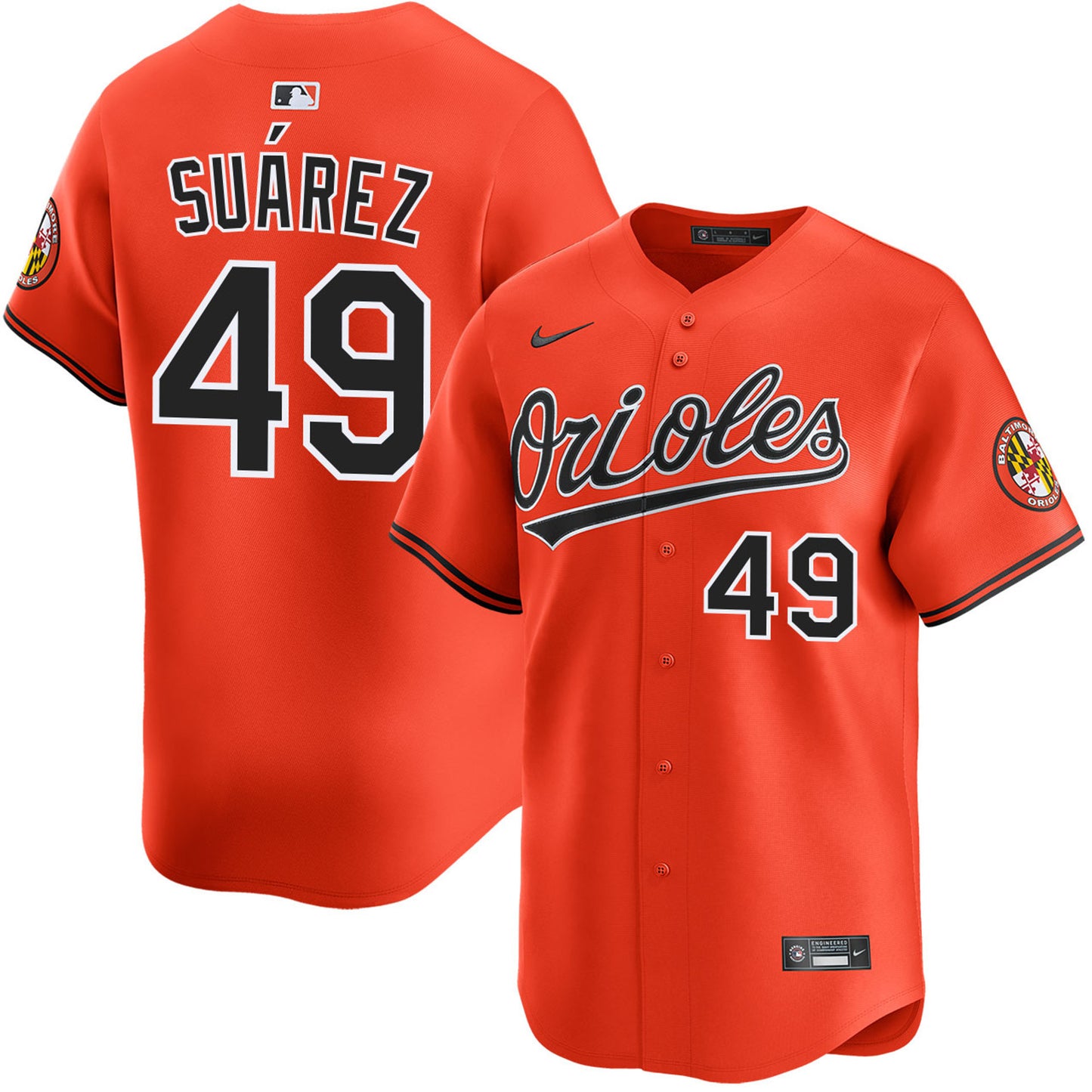 Albert Suarez Baltimore Orioles 2025 Alternate Limited Jersey - Orange