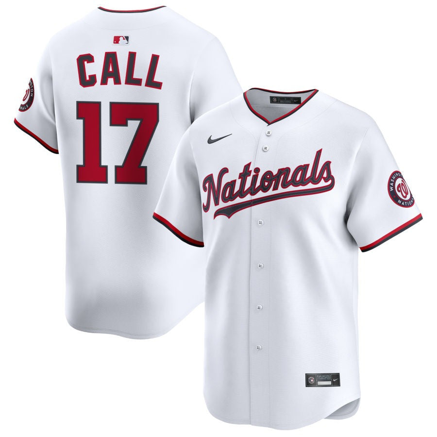 Alex Call Washington Nationals 2025 Home Limited Jersey - White