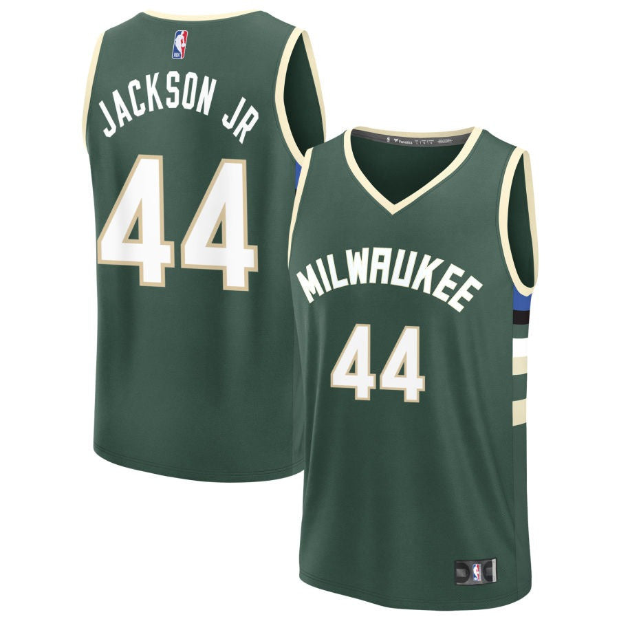 Andre Jackson Jr Milwaukee Bucks 2025 Icon Edition Fast Break Jersey - Green