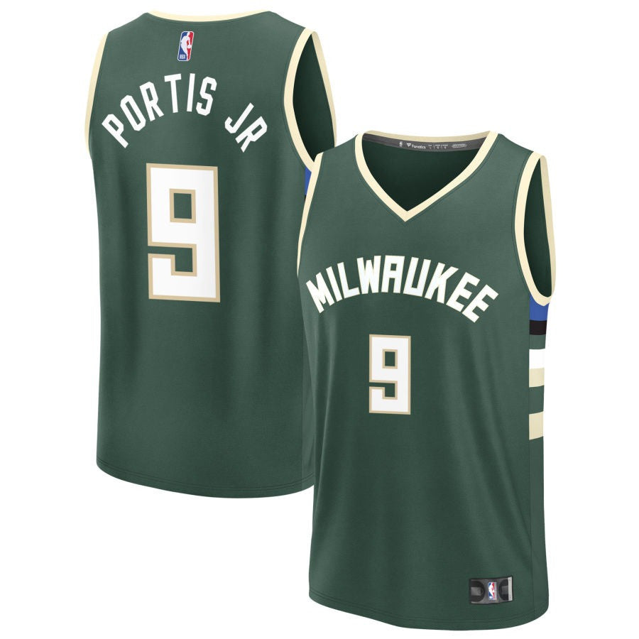 Bobby Portis Jr Milwaukee Bucks 2025 Icon Edition Fast Break Jersey - Green