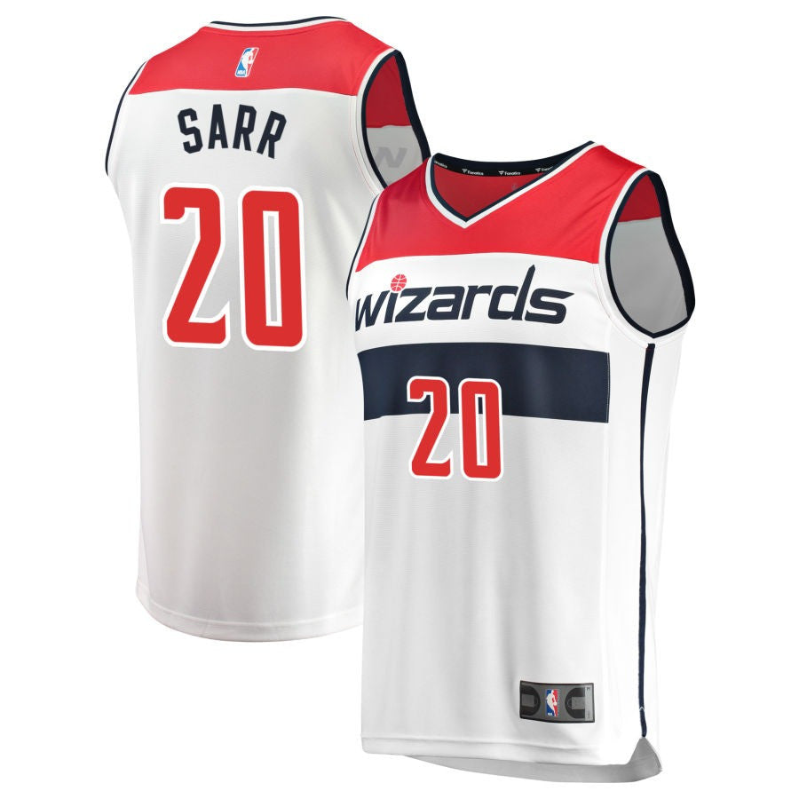 Alex Sarr Washington Wizards 2025 Association Edition Fast Break Jersey - White